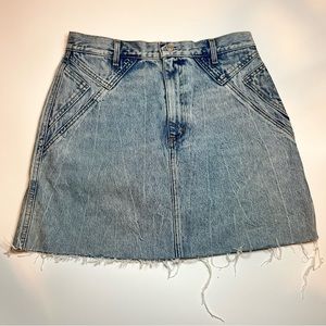 AGOLE brand denim mini skirt